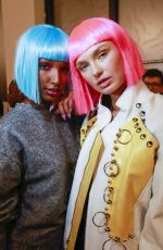 ROMEE STRIJD on the Backstage of Jeremy Scott Fashion Show in New York 02/08/2018