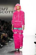 ROMEE STRIJD on the Runway of Jeremy Scott Fashion Show in New York 02/08/2018