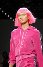 ROMEE STRIJD on the Runway of Jeremy Scott Fashion Show in New York 02/08/2018