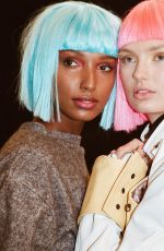 ROMEE STRIJD on the Runway of Jeremy Scott Fashion Show in New York 02/08/2018