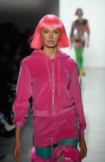 ROMEE STRIJD on the Runway of Jeremy Scott Fashion Show in New York 02/08/2018