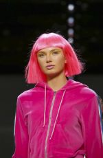 ROMEE STRIJD on the Runway of Jeremy Scott Fashion Show in New York 02/08/2018