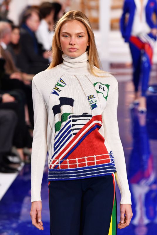 ROMEE STRIJD on the Runway of Ralph Lauren in New York 02/12/2018