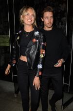 ROMEE STRIJD Out for Dinner at Catch LA in West Hollywood 02/06/2018
