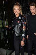 ROMEE STRIJD Out for Dinner at Catch LA in West Hollywood 02/06/2018