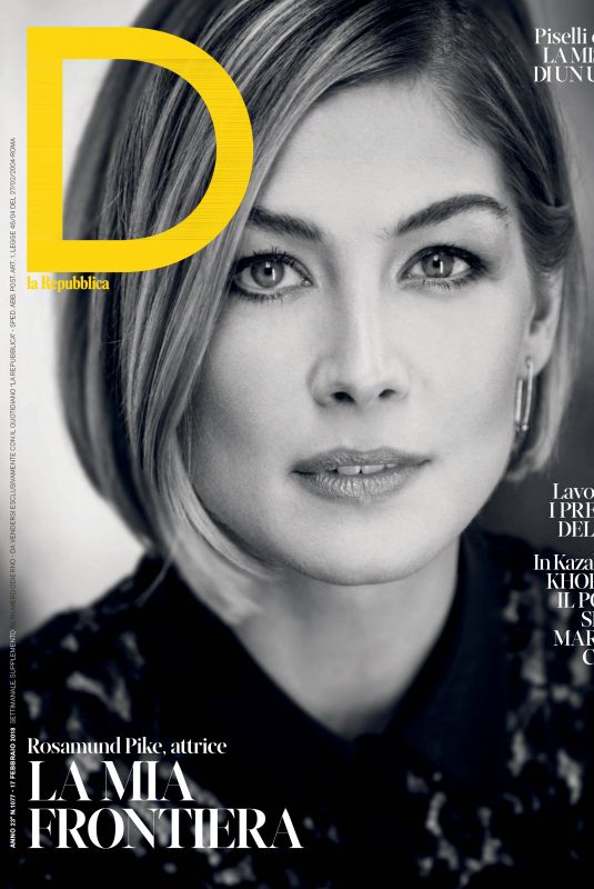 ROSAMUND PIKE in D La Repubblica, February 2018