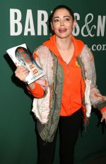 ROSE MCGOWAN Promotes Her New Book Brave at Barnes and Noble in New York 01/31/2018