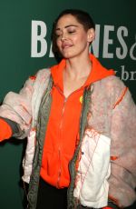 ROSE MCGOWAN Promotes Her New Book Brave at Barnes and Noble in New York 01/31/2018
