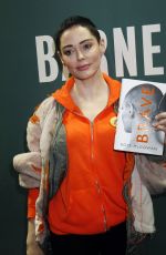 ROSE MCGOWAN Promotes Her New Book Brave at Barnes and Noble in New York 01/31/2018