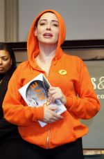 ROSE MCGOWAN Promotes Her New Book Brave at Barnes and Noble in New York 01/31/2018