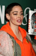 ROSE MCGOWAN Promotes Her New Book Brave at Barnes and Noble in New York 01/31/2018