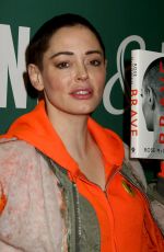 ROSE MCGOWAN Promotes Her New Book Brave at Barnes and Noble in New York 01/31/2018