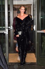 ROSIE HUNTINGTON-WHITELEY Arrives at Nobu in New York 02/10/2018