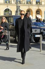 ROSIE HUNTINGTON-WHITELEY at Gare Du Nord in Paris 02/26/2018