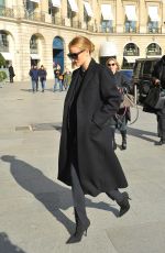 ROSIE HUNTINGTON-WHITELEY at Gare Du Nord in Paris 02/26/2018