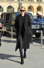 ROSIE HUNTINGTON-WHITELEY at Gare Du Nord in Paris 02/26/2018