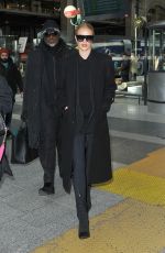 ROSIE HUNTINGTON-WHITELEY at Gare Du Nord in Paris 02/26/2018
