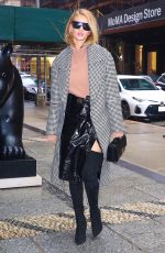 ROSIE HUNTINGTON-WHITELEY Leaves Her Hotel in New York 02/11/2018