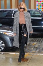 ROSIE HUNTINGTON-WHITELEY Leaves Her Hotel in New York 02/11/2018