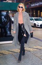 ROSIE HUNTINGTON-WHITELEY Leaves Her Hotel in New York 02/11/2018