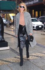 ROSIE HUNTINGTON-WHITELEY Leaves Her Hotel in New York 02/11/2018