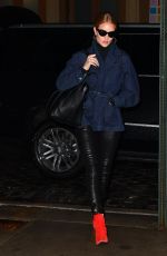 ROSIE HUNTINGTON-WHITELEY Out and About in New York 02/07/2018