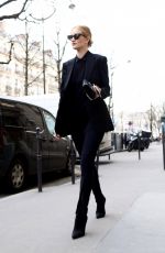 ROSIE HUNTINGTON-WHITELEY Out and About in Paris 02/26/2018