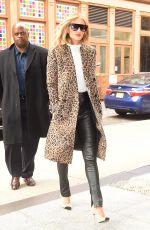 ROSIE HUNTINGTON-WHITELEY Out at New York Fashion Week 02/08/2018