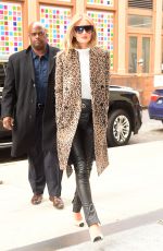 ROSIE HUNTINGTON-WHITELEY Out at New York Fashion Week 02/08/2018