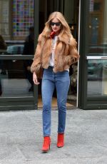 ROSIE HUNTINGTON-WHITELEY Out in New York 02/10/2018