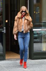 ROSIE HUNTINGTON-WHITELEY Out in New York 02/10/2018