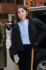 ROWAN BLANCHARD Arrives at Build Series in New York 02/12/2018