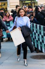 ROWAN BLANCHARD Arrives at Build Series in New York 02/12/2018