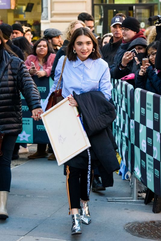 ROWAN BLANCHARD Arrives at Build Series in New York 02/12/2018