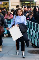 ROWAN BLANCHARD Arrives at Build Series in New York 02/12/2018