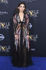 ROWAN BLANCHARD at A Wrinkle in Time Premiere in Los Angeles 02/26/2018