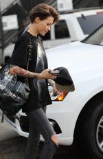 RUBY ROSE Leaves Nine Zero One Salon in West Hollywood 02/09/2018