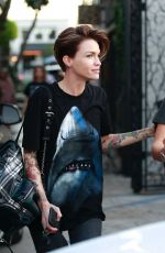 RUBY ROSE Leaves Nine Zero One Salon in West Hollywood 02/09/2018