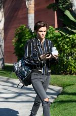 RUBY ROSE Out and About in Santa Monica 01/31/2018