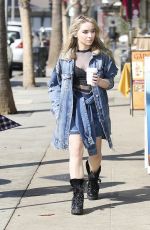 SABRINA CARPENTER Out for a Coffee in Los Angeles 02/07/2018