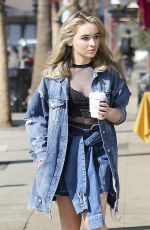 SABRINA CARPENTER Out for a Coffee in Los Angeles 02/07/2018