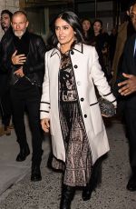SALMA HAYEK Leaves Bottega Veneta Fashion Show in New York 02/09/2018