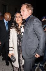 SALMA HAYEK Leaves Bottega Veneta Fashion Show in New York 02/09/2018