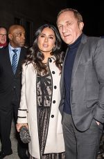 SALMA HAYEK Leaves Bottega Veneta Fashion Show in New York 02/09/2018