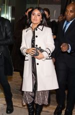 SALMA HAYEK Leaves Bottega Veneta Fashion Show in New York 02/09/2018