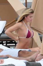 SAMANTHA HOOPES in Bikini on the Beach in Miami 02/20/2018