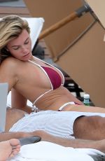 SAMANTHA HOOPES in Bikini on the Beach in Miami 02/20/2018