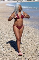 SANDI BOGLE in Bikini at a Beach in Benidorm 02/07/2018