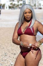 SANDI BOGLE in Bikini at a Beach in Benidorm 02/07/2018