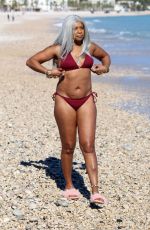 SANDI BOGLE in Bikini at a Beach in Benidorm 02/07/2018